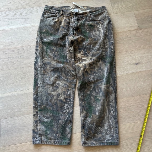 Rustic Ridge Other - Rustic Ridge Mens Camouflage Denim Pants 38x30 RealTree Style Camo Cotton Twill